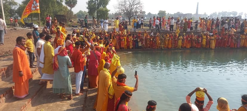 9 दिवसीय रुद्र महायज्ञ का शुभारंभ, धूमधाम से निकली शोभायात्रा