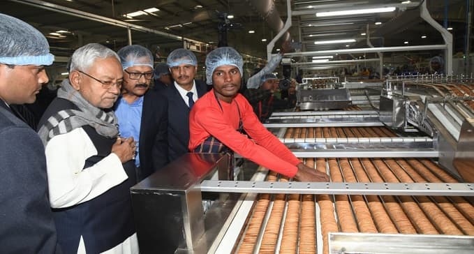 बिहटा में ब्रिटानिया बिस्कुट फैक्ट्री का किया उद्घाटन, केसरिया में भी कई योजनाओं की देंगे सौगात