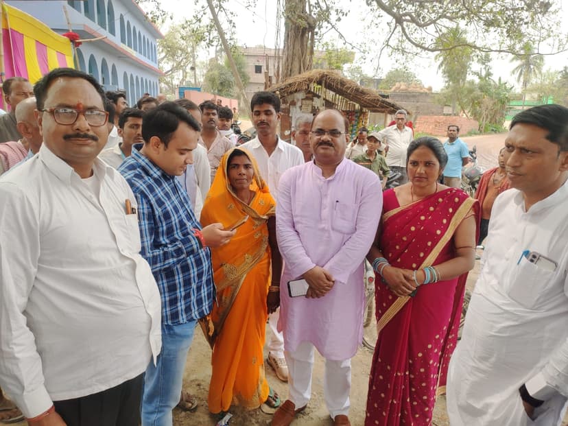 BJP MLC सुनील चौधरी ने बिरौल प्रखंड के अरगा-उसरी पंचायत में कई योजनाओं का किया उद्घाटन, लोगों ने किया पूरजोर स्वागत