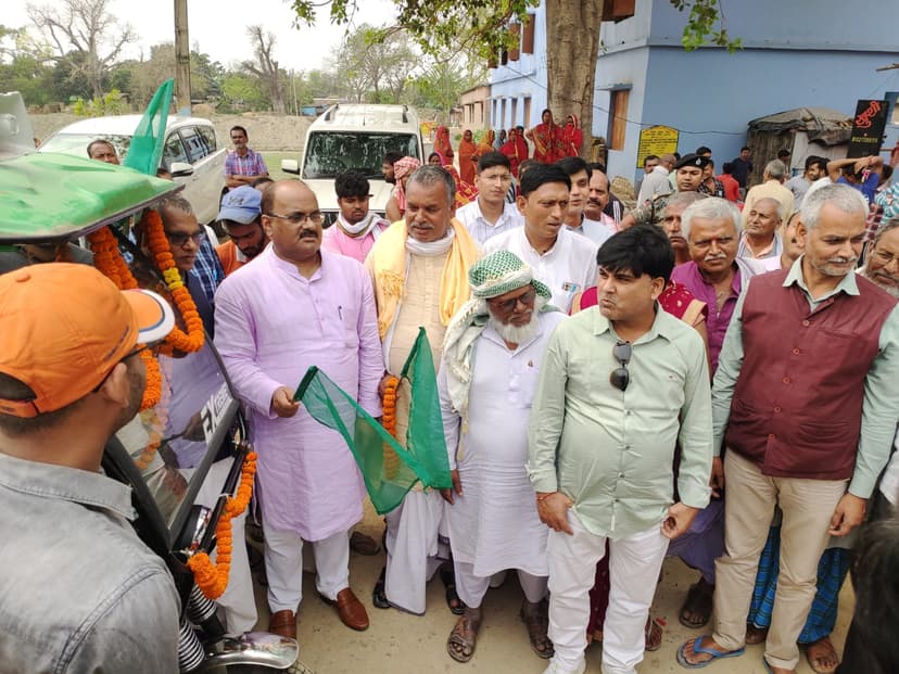 BJP MLC सुनील चौधरी ने बिरौल प्रखंड के अरगा-उसरी पंचायत में कई योजनाओं का किया उद्घाटन, लोगों ने किया पूरजोर स्वागत