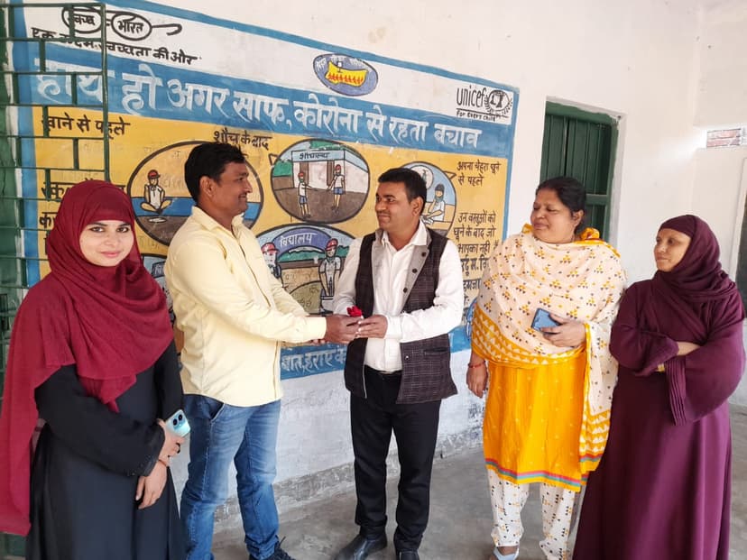 जब गया में BPSC शिक्षकों का गुलाब के फूल से हुआ स्वागत..