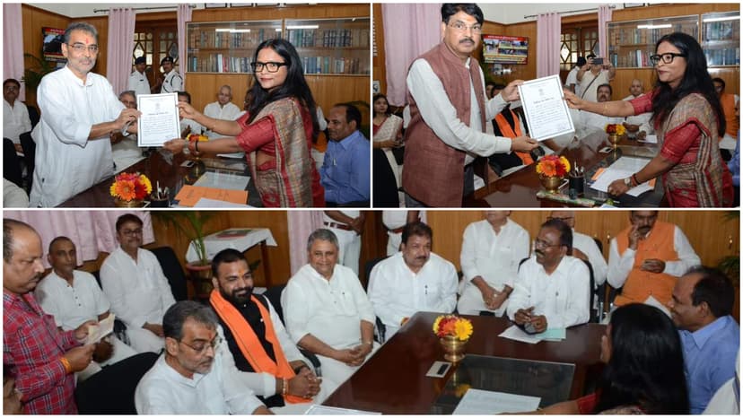 सीएम नीतीश से मिले उपेंद्र कुशवाहा और मनन कुमार मिश्र, राज्यसभा के लिए निर्वाचित हुए हैं दोनों