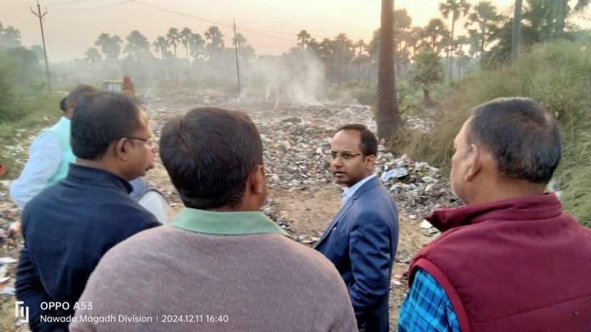 नवादा की बदलेगी सूरत, सौंदर्यीकरण और अतिक्रमण हटाने को सड़क पर उतरे डीएम