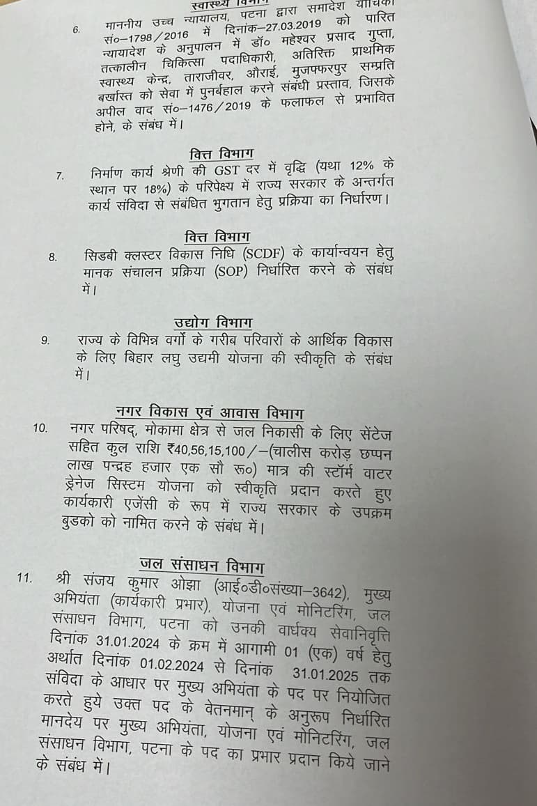 नीतीश कैबिनेट की बैठक में 18 एजेंडों पर लगी मुहर, सरकार ने लिया बड़ा फैसला