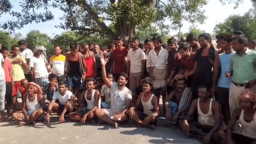 सहरसा में शव के साथ ग्रामीणों का प्रदर्शन, सहरसा-सिमरी बख्तियारपुर बायपास पर यातायात ठप