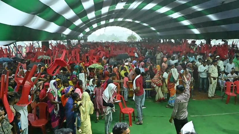 भीड़ में सेल्फी, बच्चों से प्यार, धनुष बाण के साथ तस्वीरें, देखिये कैसे छा गई कल्पना सोरेन
