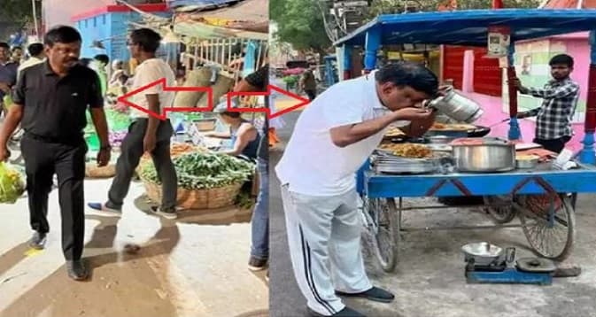 स्कूलों का किया औचक निरीक्षण, पंगत में बैठ छात्रों के साथ चखा मिड-डे मिल