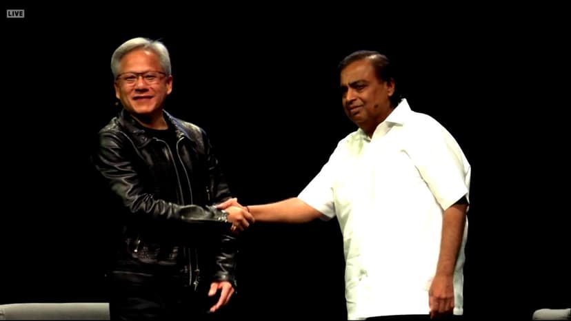 रिलायंस और Nvidia का आर्टिफ़िशियल इंटेलिजेंस के लिए हुआ करार, मुकेश अंबानी और जेनसेंग हुआंग ने की घोषणा