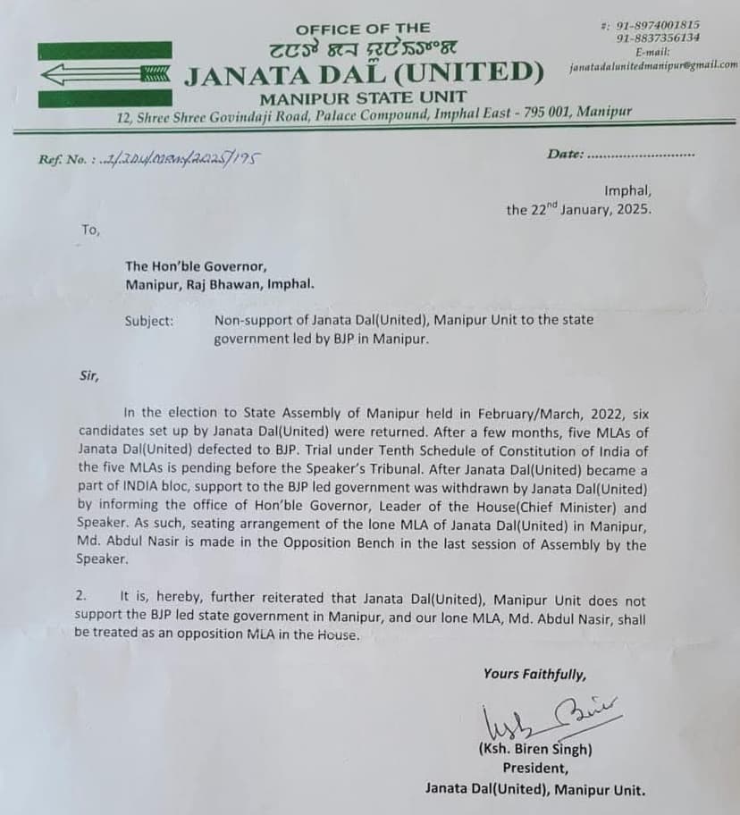 JDU ने BJP को दिया बड़ा झटका, ले लिया समर्थन वापस, मची सियासी खलबली