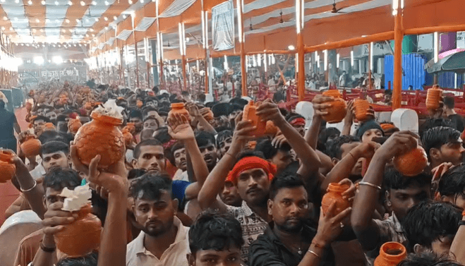 बाबा सिंहेश्वरनाथ मंदिर में उमड़ा आस्था का सैलाब,श्रद्धालुओं के लिए व्यापक इंतजाम