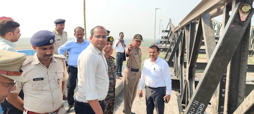 विक्रमशिला सेतु पर तेजी से चल रहा मरम्मत कार्य, महीने के अंत तक तैयार होगा बेली ब्रिज