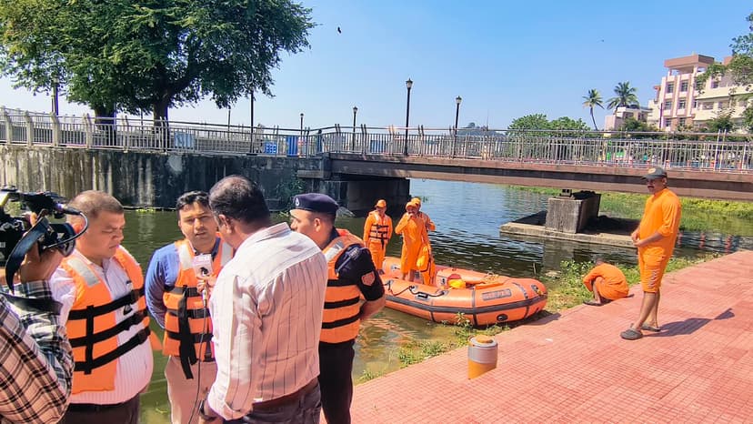 दुर्गा प्रतिमा विसर्जन को लेकर रांची के बड़ा तालाब में सुरक्षा के पुख्ता इंतजाम, NDRF की टीम तैनात