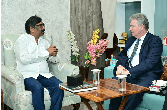 सीएम हेमंत से मिले ऑस्ट्रेलियन काउंसलेट-जनरल बर्नार्ड लिंच,साझेदारी मजबूत करने पर चर्चा
