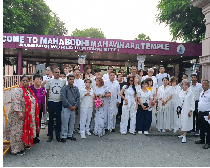 भगवान बुद्ध की ज्ञानस्थली पर आध्यात्मिक अनुभूति से हुए अभिभूत,राजगीर और नालंदा का भी करेंगे भ्रमण
